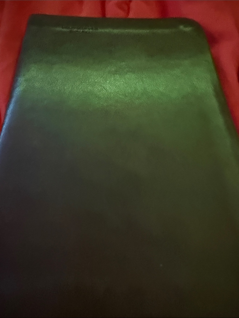Leather bible containing new and old 
Testament.